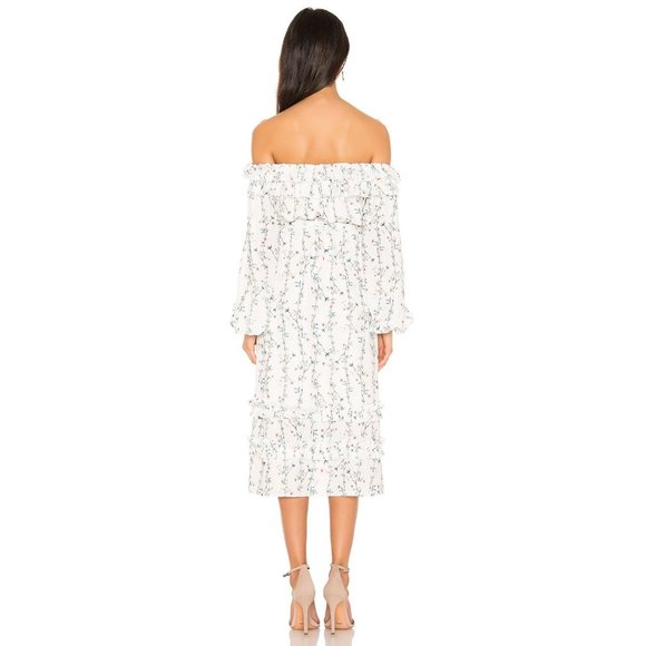 Tularosa Brooklyn Dress in Ivory Vine Floral - Picture 14 of 14